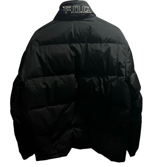 F.O.G by London Fog Outfitters Men’s Black Quilted Puffer Bomber Jacket Sz Lg - Picture 4 of 12